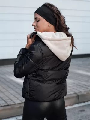 Ženska jakna DSTREET NORDPUFF ČRN