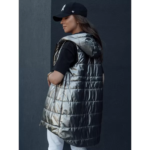  Telovnik DSTREET PIXIECODE TY4437 TEMNO SIVA 
