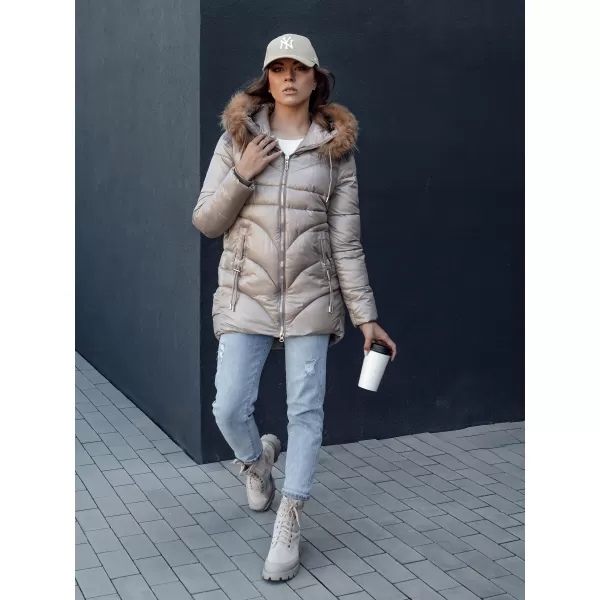  Ženska jakna DSTREET WINTERCHIC KARAMELA 