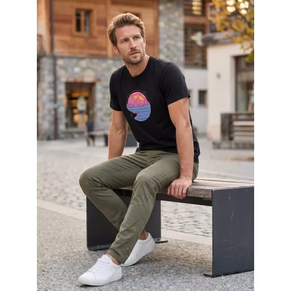  Moška majica s kratkimi rokavi ALTISPORT ALM186129 ČRNA 