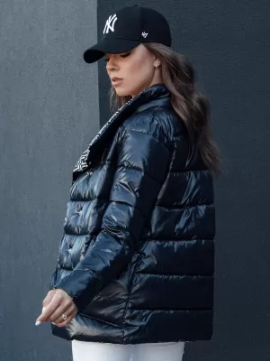Ženska jakna DSTREET TEMNO MODRA