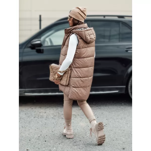  Ženski brezrokavnik DSTREET ELEGANCIO CARAMEL Dstreet1 