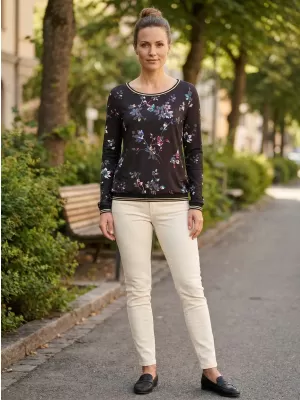 Ženska majica s kratkimi rokavi ALTISPORT DEVANA ČRNA