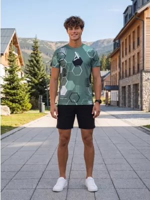 Moška funkcionalna premium majica ALTISPORT VOJ/ALM037TR01 KAKI/VOJAŠKI