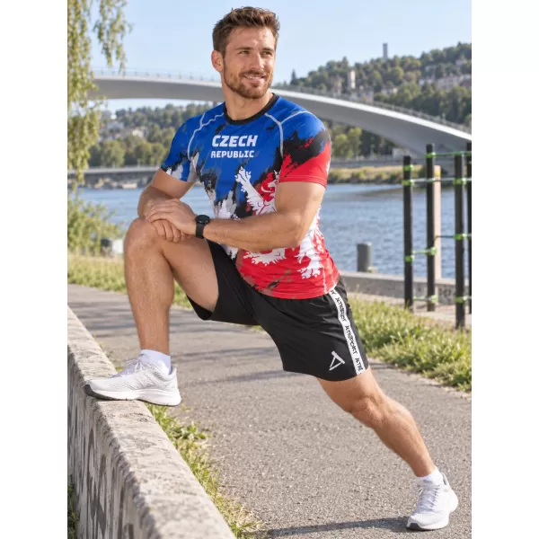 Moška funkcionalna kompresijska majica s kratkimi rokavi premium ALTISPORT VOJ/ALM036TR04 PROGE 