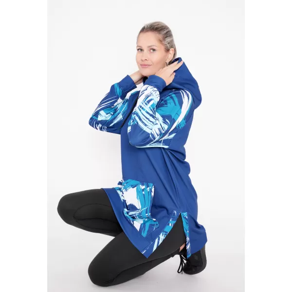  Ženski funkcionalni podaljšani pulover premium ALTISPORT VOJ/ALW039MI03 NAVADE 