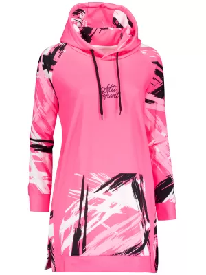 Ženski funkcionalni podaljšani pulover premium ALTISPORT VOJ/ALW039MI03 FLUO ROZA