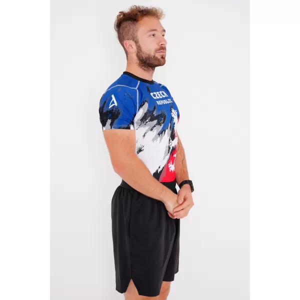  Moška funkcionalna kompresijska majica s kratkimi rokavi premium ALTISPORT VOJ/ALM036TR04 PROGE 