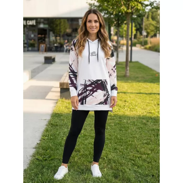  Ženski funkcionalni podaljšani pulover premium ALTISPORT VOJ/ALW039MI03 BELA 