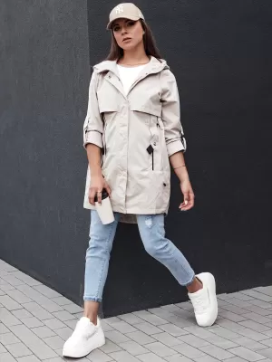 Ženska jakna DSTREET STYLE QUEEN TY4394 SVETLO SIVA
