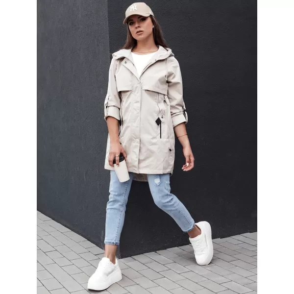  Ženska jakna DSTREET STYLE QUEEN TY4394 SVETLO SIVA 