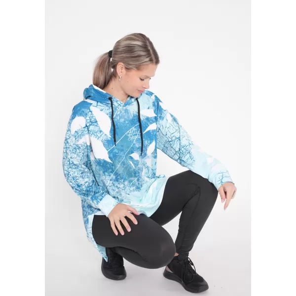  Ženski funkcionalni podaljšani pulover premium ALTISPORT VOJ/ALW020MI03 MODRA 