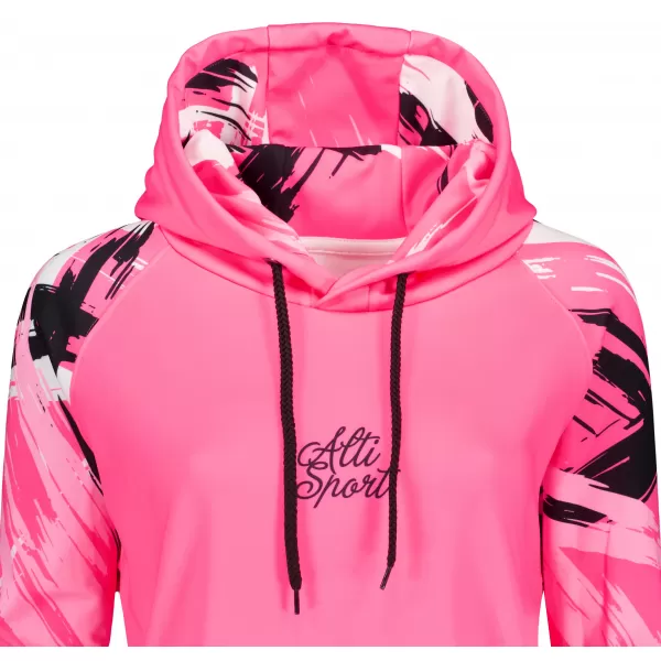  Ženski funkcionalni podaljšani pulover premium ALTISPORT VOJ/ALW039MI03 FLUO ROZA 