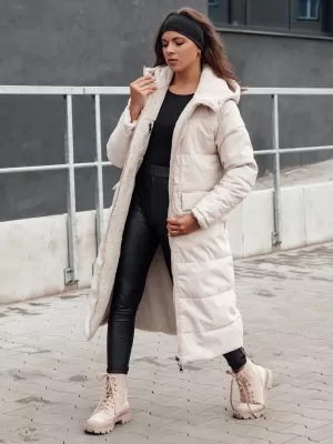 Zimski plašč DSTREET GLAMPUFF BEŽ