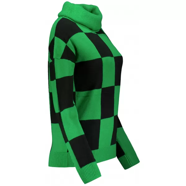  Ženski pulover ALTISPORT DELLA ČRNA/ZELENA 