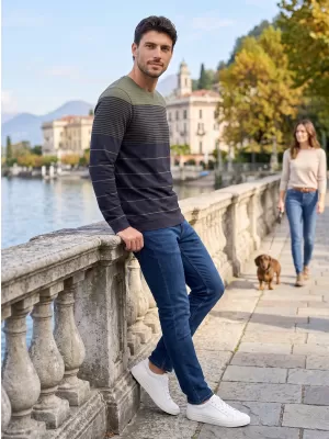 Moška majica s kratkimi rokavi ALTISPORT DAIRUS KAKI