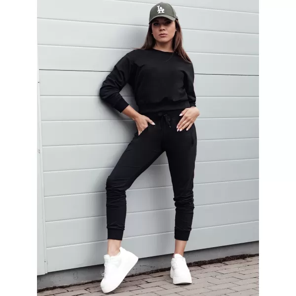  Damske trenirke DSTREET by1298 ČRN 