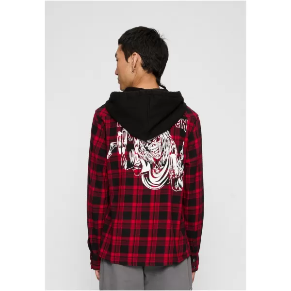  Moški pulover BRANDIT IRON MAIDEN BD61048 TEMNO RDEČA/ČRNA 