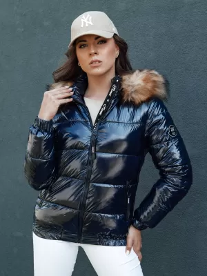 Ženska jakna DSTREET MELANI TEMNO MODRA
