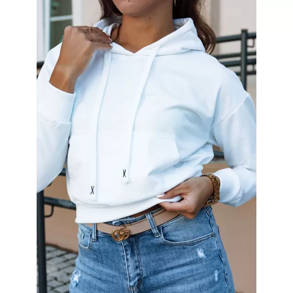  Damske trenirke DSTREET TRENDHOOD BY1310 BELA 