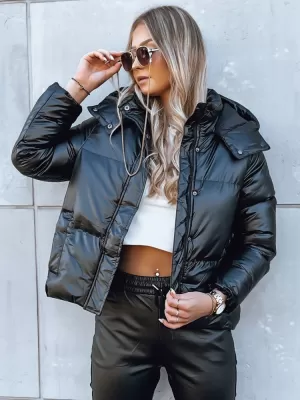 Ženska jakna DSTREET COLLAR ČRN
