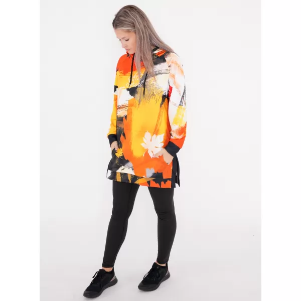  Ženski funkcionalni podaljšani pulover premium ALTISPORT VOJ/ALW019MI03 ORANŽNA 