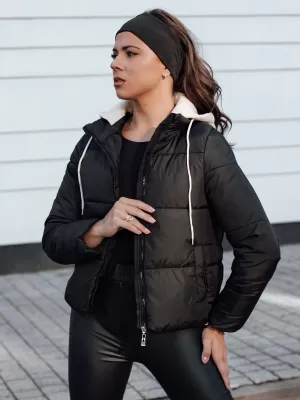 Ženska jakna DSTREET NORDPUFF ČRN
