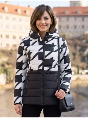 Ženska jakna ALTISPORT DARCIA ČRNO/BELO