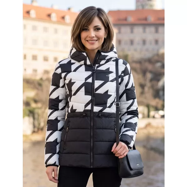  Ženska jakna ALTISPORT DARCIA ČRNO/BELO 