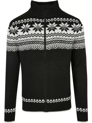Moška jopica BRANDIT CARDIGAN NORWEGER BD5030 ČRN
