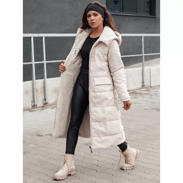  Zimski plašč DSTREET GLAMPUFF BEŽ 