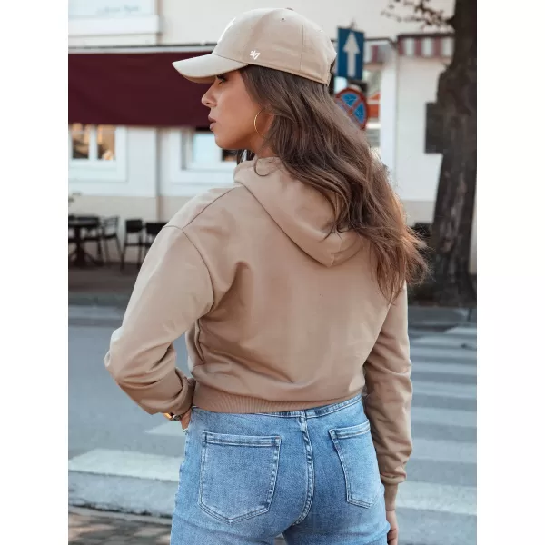  Damske trenirke DSTREET TRENDHOOD BY1311 KARAMELA 