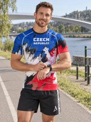 Moška funkcionalna kompresijska majica s kratkimi rokavi premium ALTISPORT VOJ/ALM036TR04 PROGE