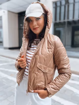 Ženska jakna DSTREET LILYWOOL TY3714 ZLATO