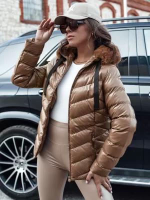 Ženska jakna DSTREET MIRIAL ty4573 KARAMELA