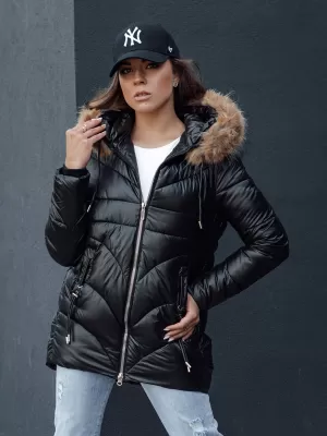 Ženska jakna DSTREET WINTERCHIC ČRN