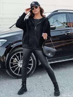Ženska jakna DSTREET KATHERINE ČRN