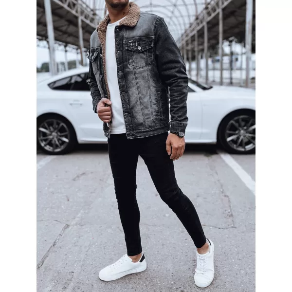  Moška jakna jeansa DSTREET tx4725 ČRN 