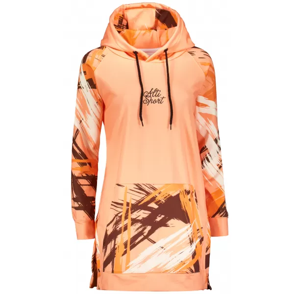  Ženski funkcionalni podaljšani pulover premium ALTISPORT VOJ/ALW039MI03 ORANŽNA 