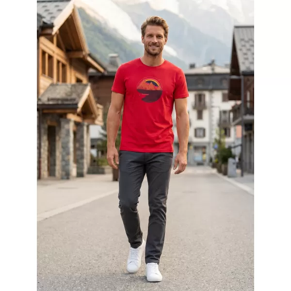  Moška majica s kratkimi rokavi ALTISPORT ALM186129 RDEČA 