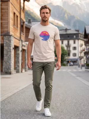Moška majica s kratkimi rokavi ALTISPORT ALM186129 LEDENO SIVA