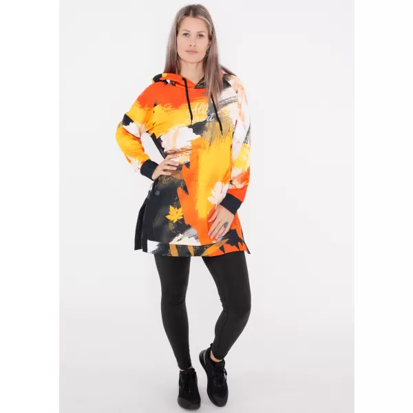  Ženski funkcionalni podaljšani pulover premium ALTISPORT VOJ/ALW019MI03 ORANŽNA 