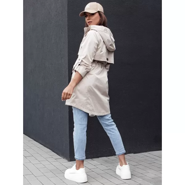  Ženska jakna DSTREET STYLE QUEEN TY4394 SVETLO SIVA 