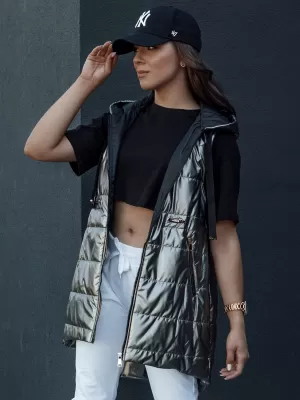 Telovnik DSTREET PIXIECODE TY4437 TEMNO SIVA