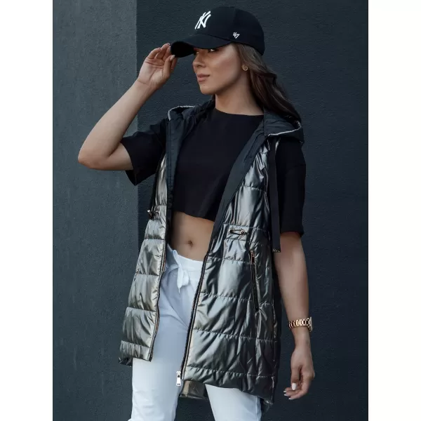  Telovnik DSTREET PIXIECODE TY4437 TEMNO SIVA 