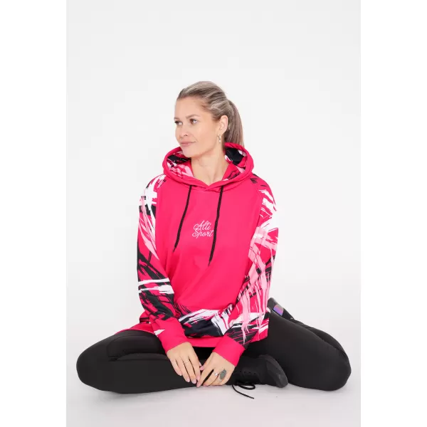  Ženski funkcionalni podaljšani pulover premium ALTISPORT VOJ/ALW039MI03 VIVA MAGENTA 