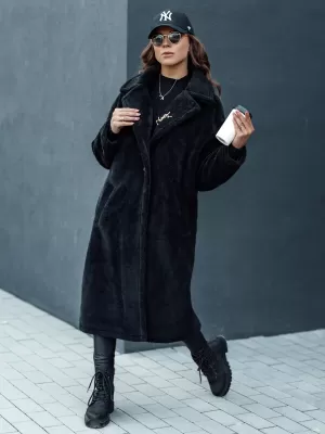 Zimski plašč DSTREET GLAMFUR ČRN