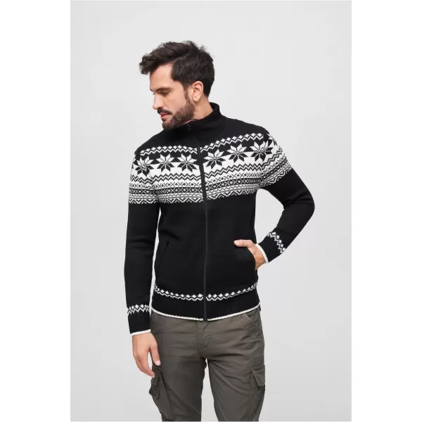  Moška jopica BRANDIT CARDIGAN NORWEGER BD5030 ČRN 