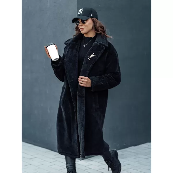  Zimski plašč DSTREET GLAMFUR ČRN 