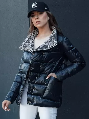 Ženska jakna DSTREET TEMNO MODRA